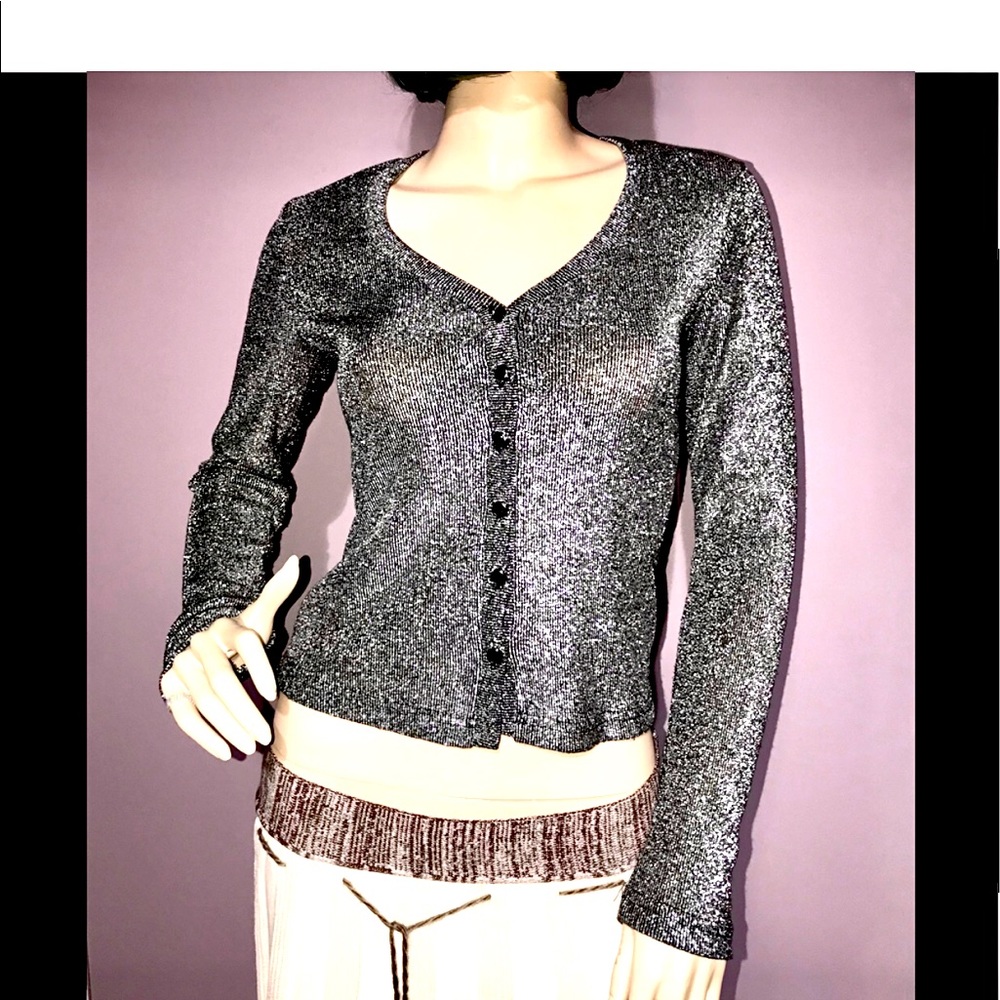 FRAGILE x XOXO • Gunmetal Gray Cardigan / (S)